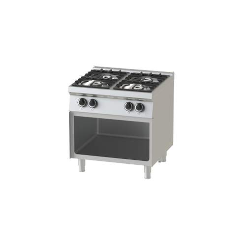 Nayati Meritus 700 Series 4 Burner Gas Range with Open Cabinet